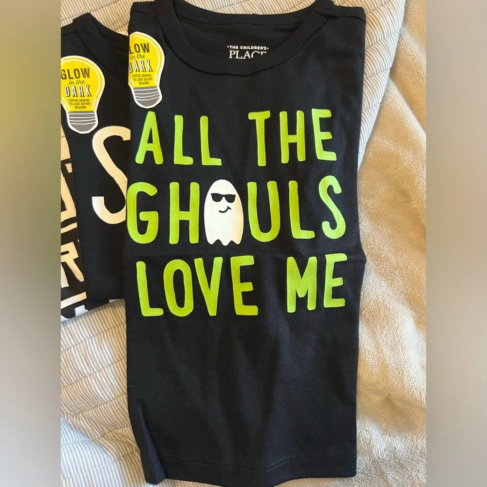 The Children's Place Glow-in-the-Dark Graphic Tees Bundle of 3